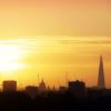 Skyline of London at sunset